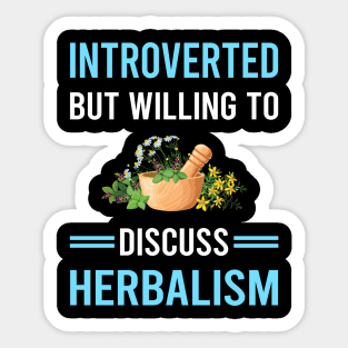 Introverted Herbalism Herbalist PhytoIntroverted Herb Herbs Herbal Sticker